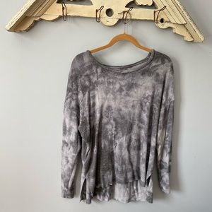 American Eagle soft & sexy plush gray tie dye